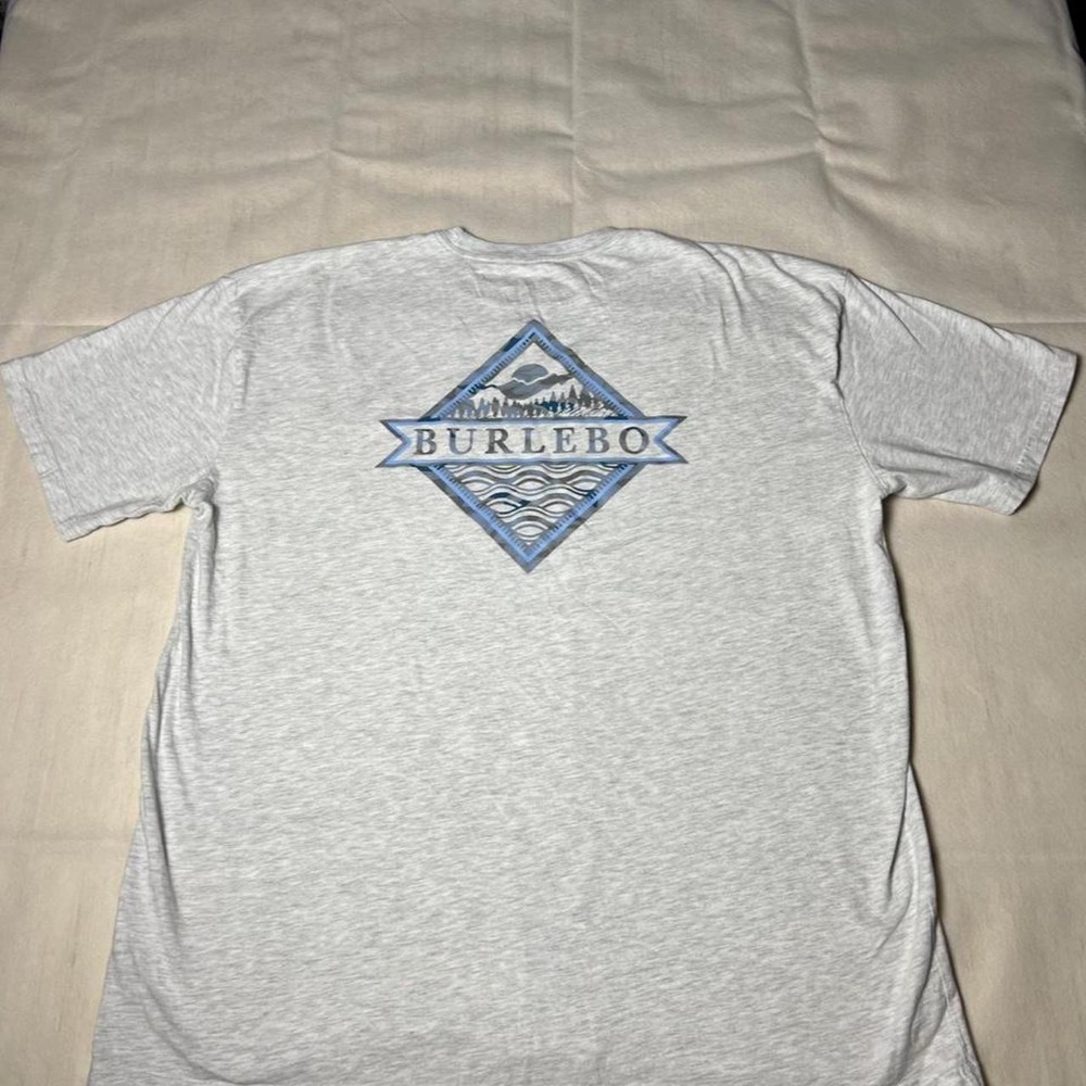 Burlebo gray cotton & polyester t-shirt